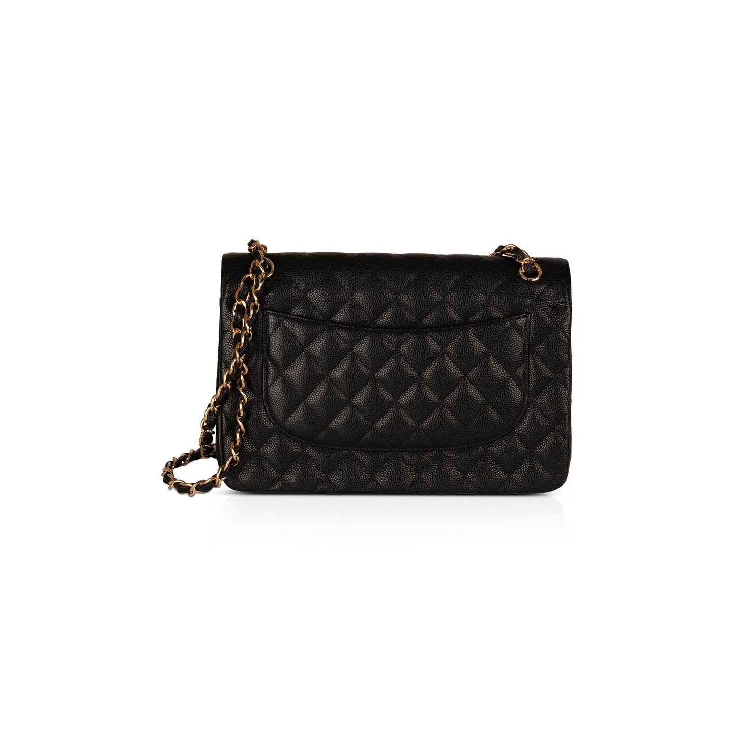 Chanel Black Caviar Classic Jumbo Double Flap Bag