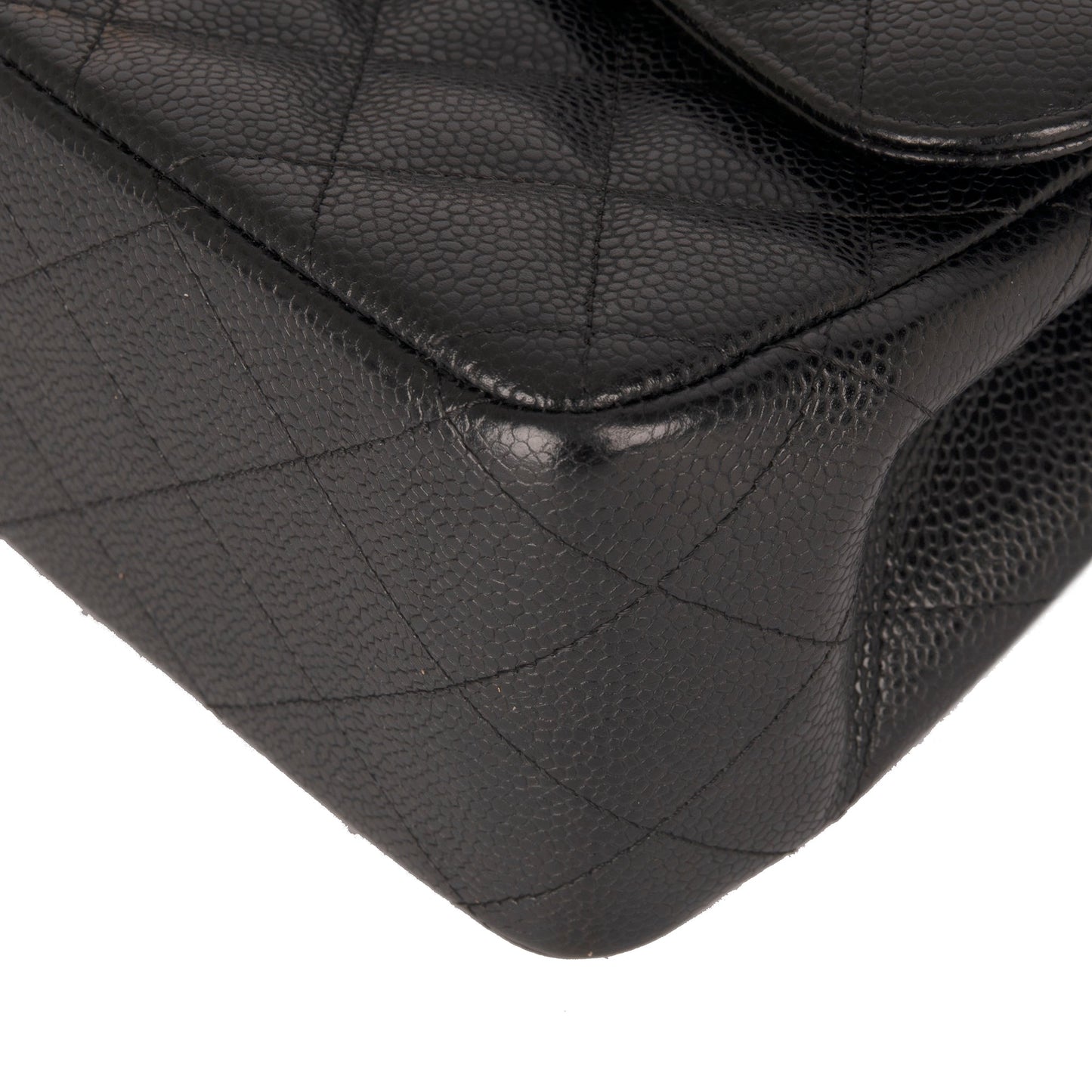 Chanel Black Caviar Classic Jumbo Double Flap Bag