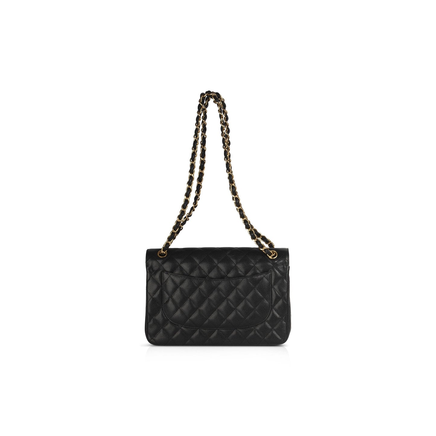 Chanel Black Caviar Classic Jumbo Double Flap Bag