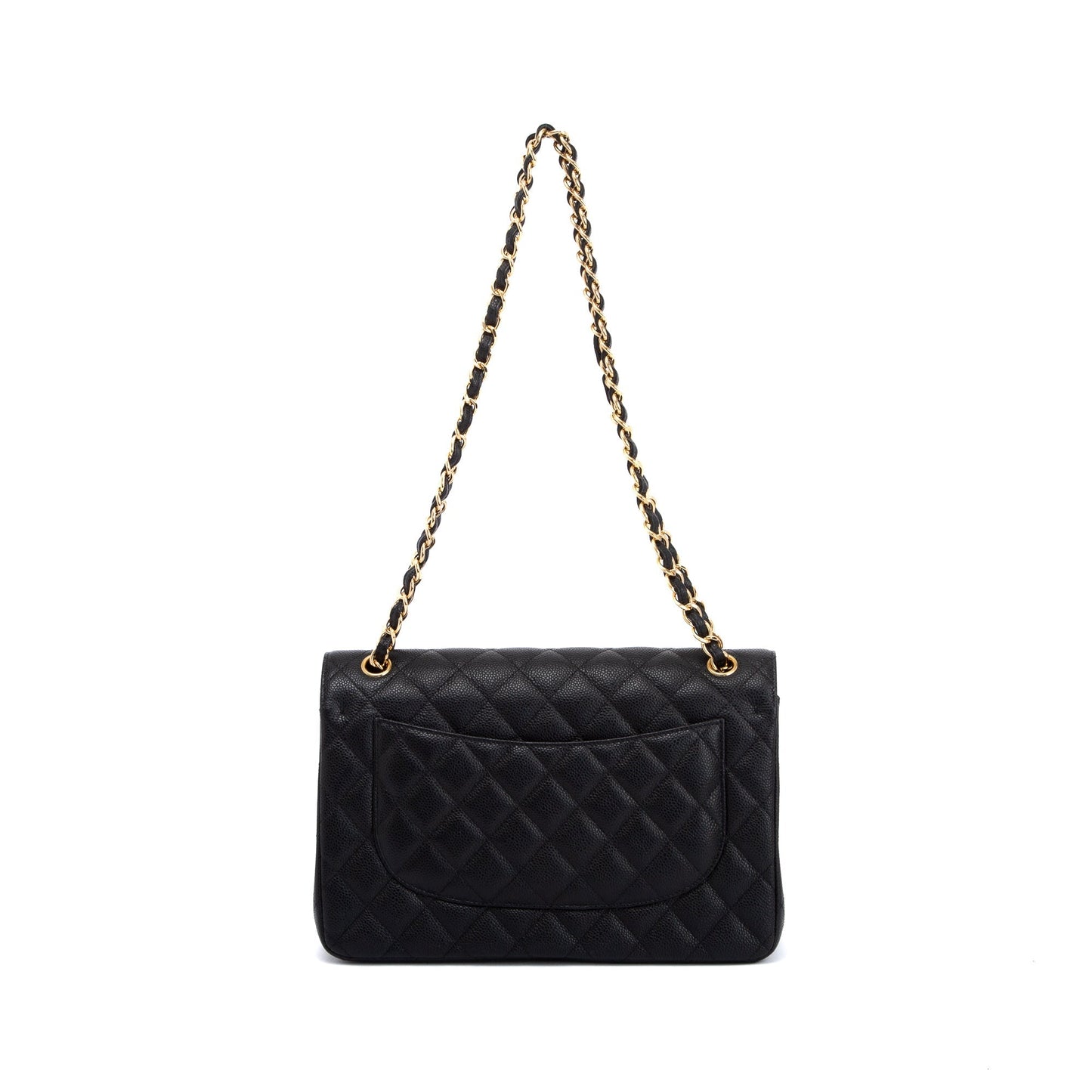 Chanel Black Caviar Classic Jumbo Double Flap Bag