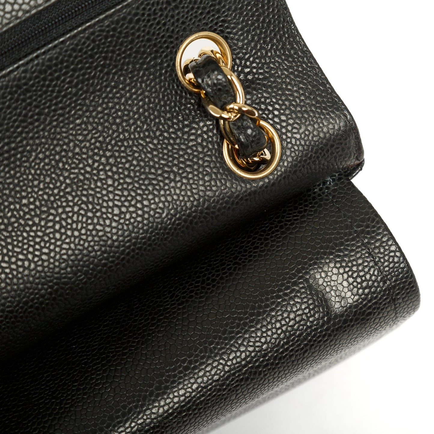Chanel Black Caviar Classic Jumbo Double Flap Bag