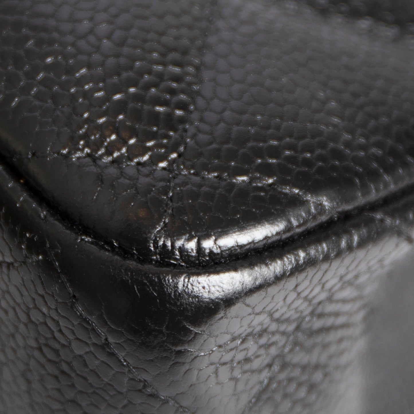 Chanel Black Caviar Classic Jumbo Double Flap Bag
