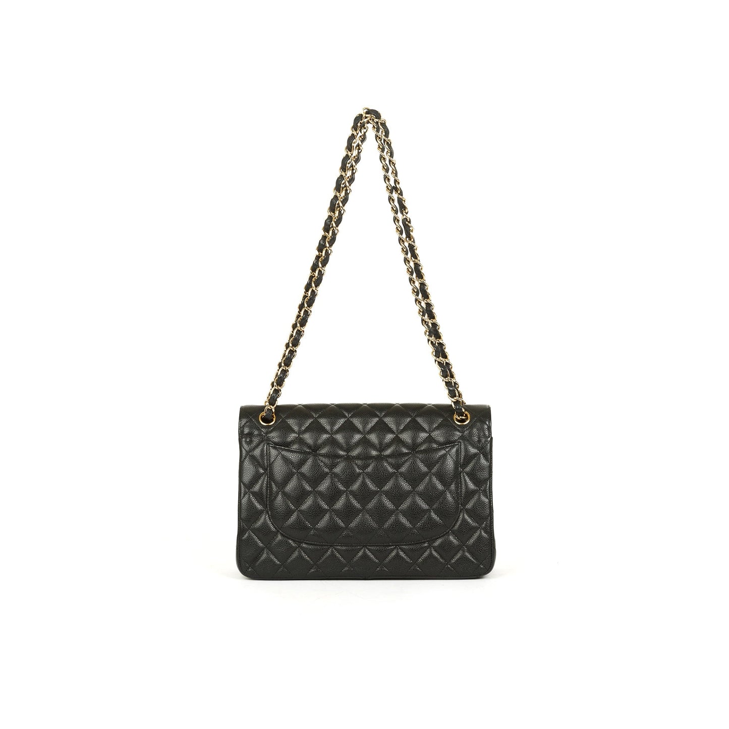 Chanel Black Caviar Classic Jumbo Double Flap Bag