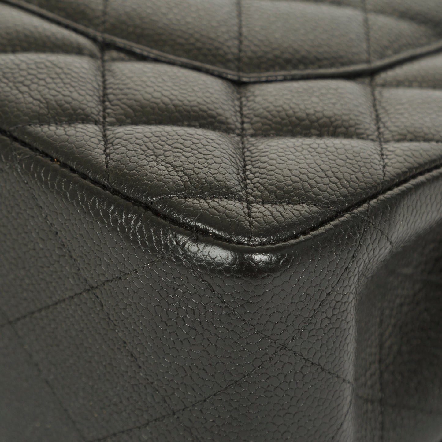 Chanel Black Caviar Classic Jumbo Double Flap Bag