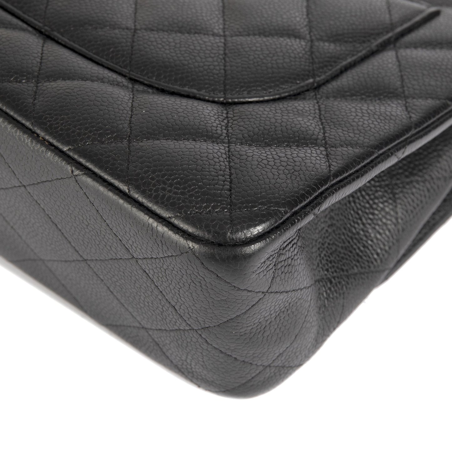 Chanel Black Caviar Classic Jumbo Double Flap Bag