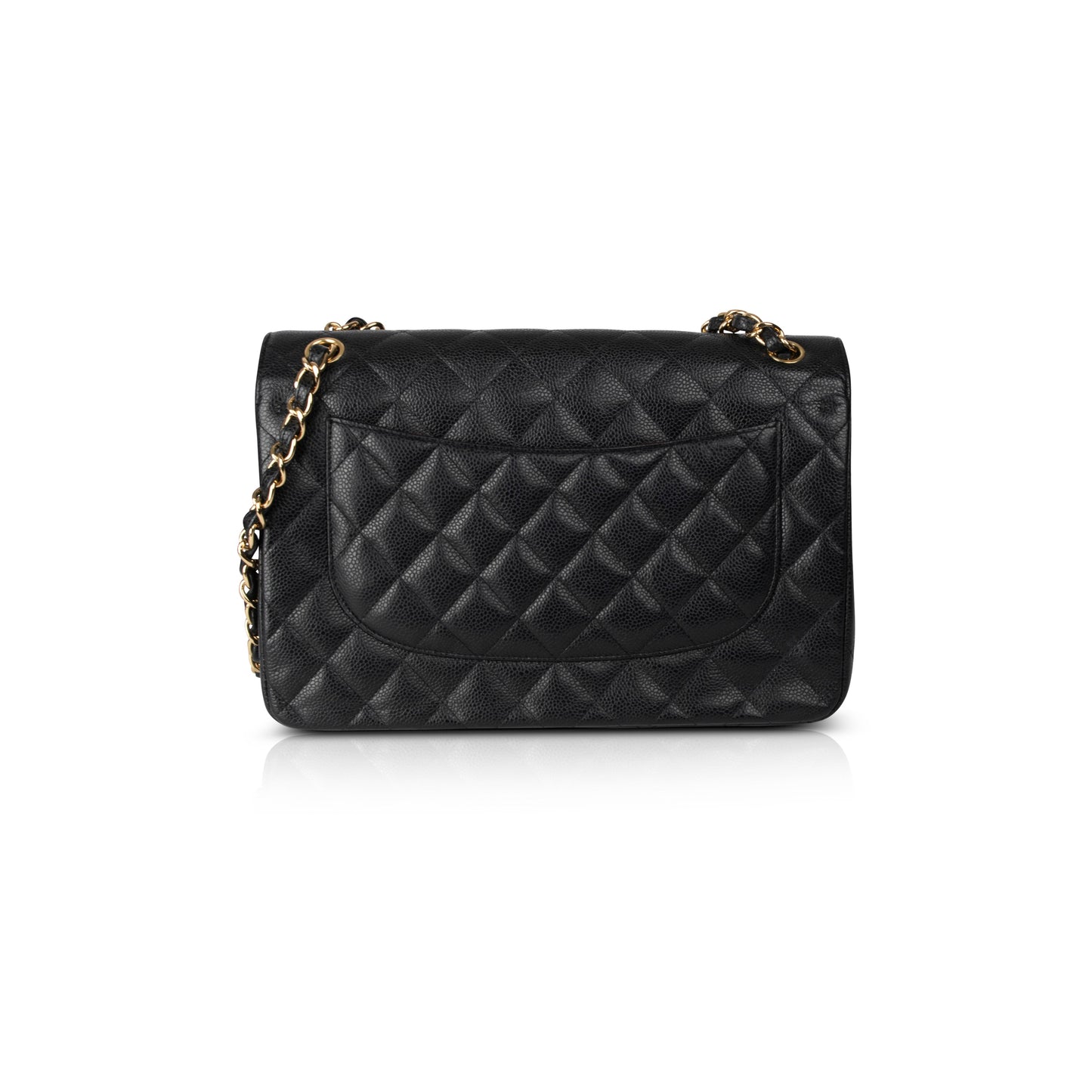 Chanel Black Caviar Classic Jumbo Double Flap Bag