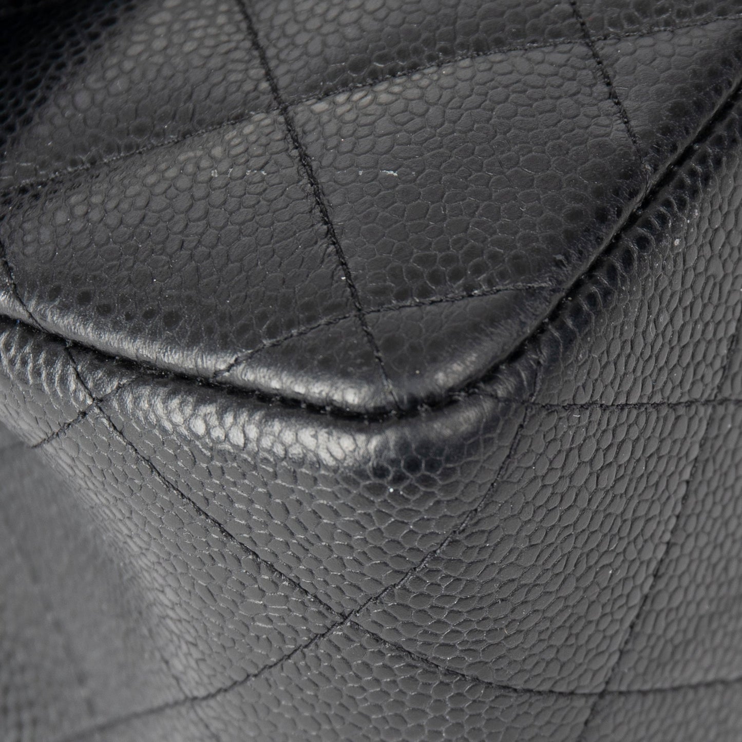 Chanel Black Caviar Classic Jumbo Double Flap Bag