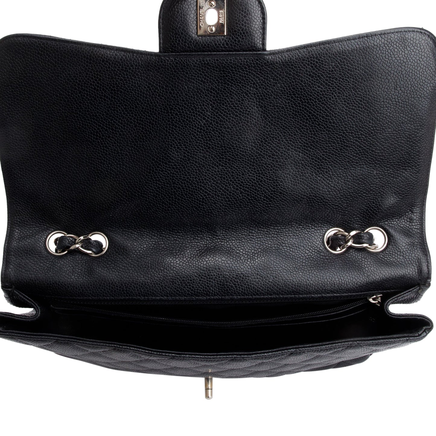 Chanel Black Caviar Classic Jumbo Single Flap Bag