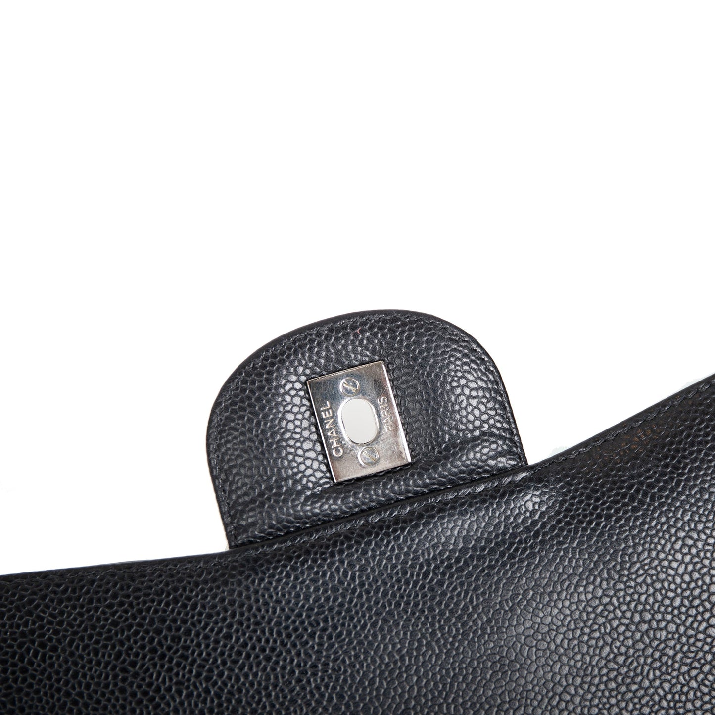 Chanel Black Caviar Classic Jumbo Single Flap Bag