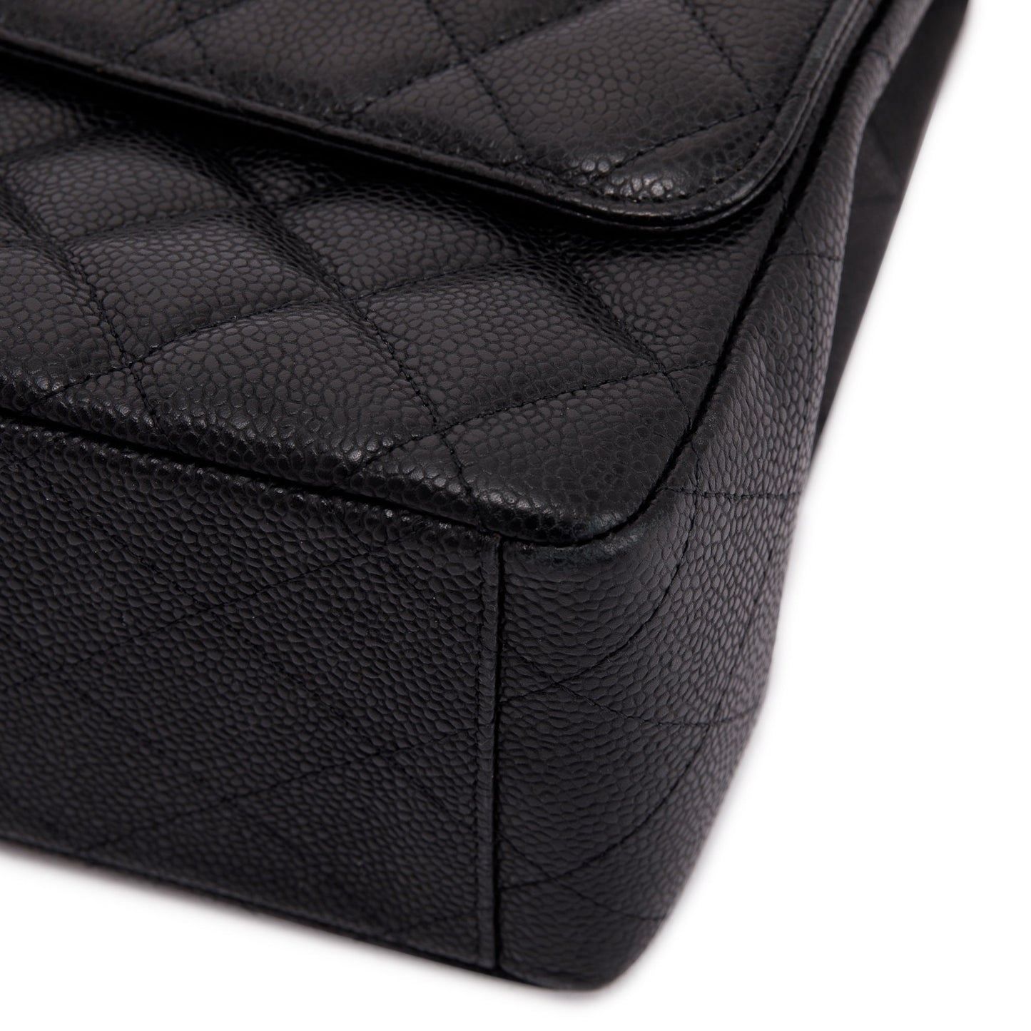 Chanel Black Caviar Classic Maxi Single Flap Bag