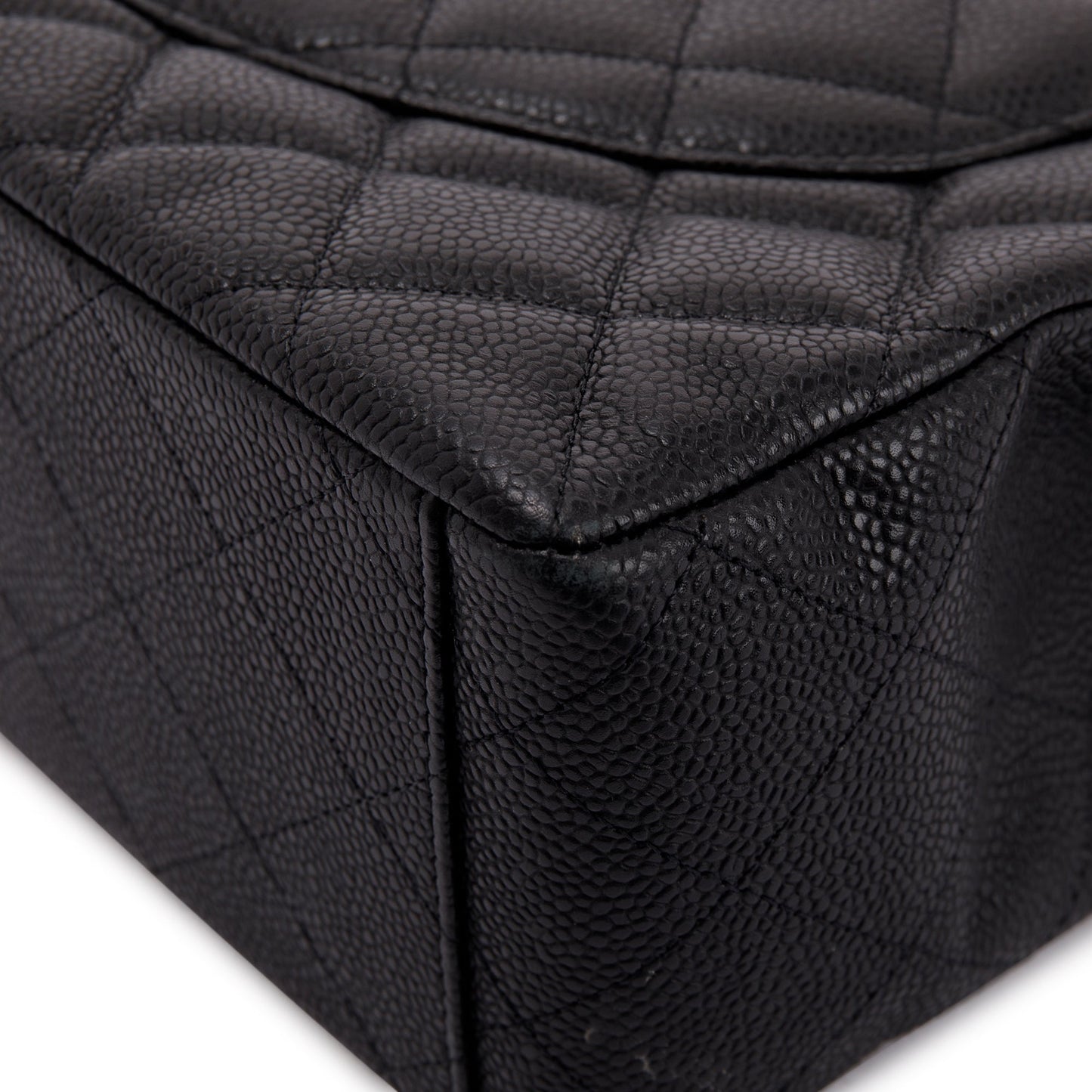 Chanel Black Caviar Classic Maxi Single Flap Bag