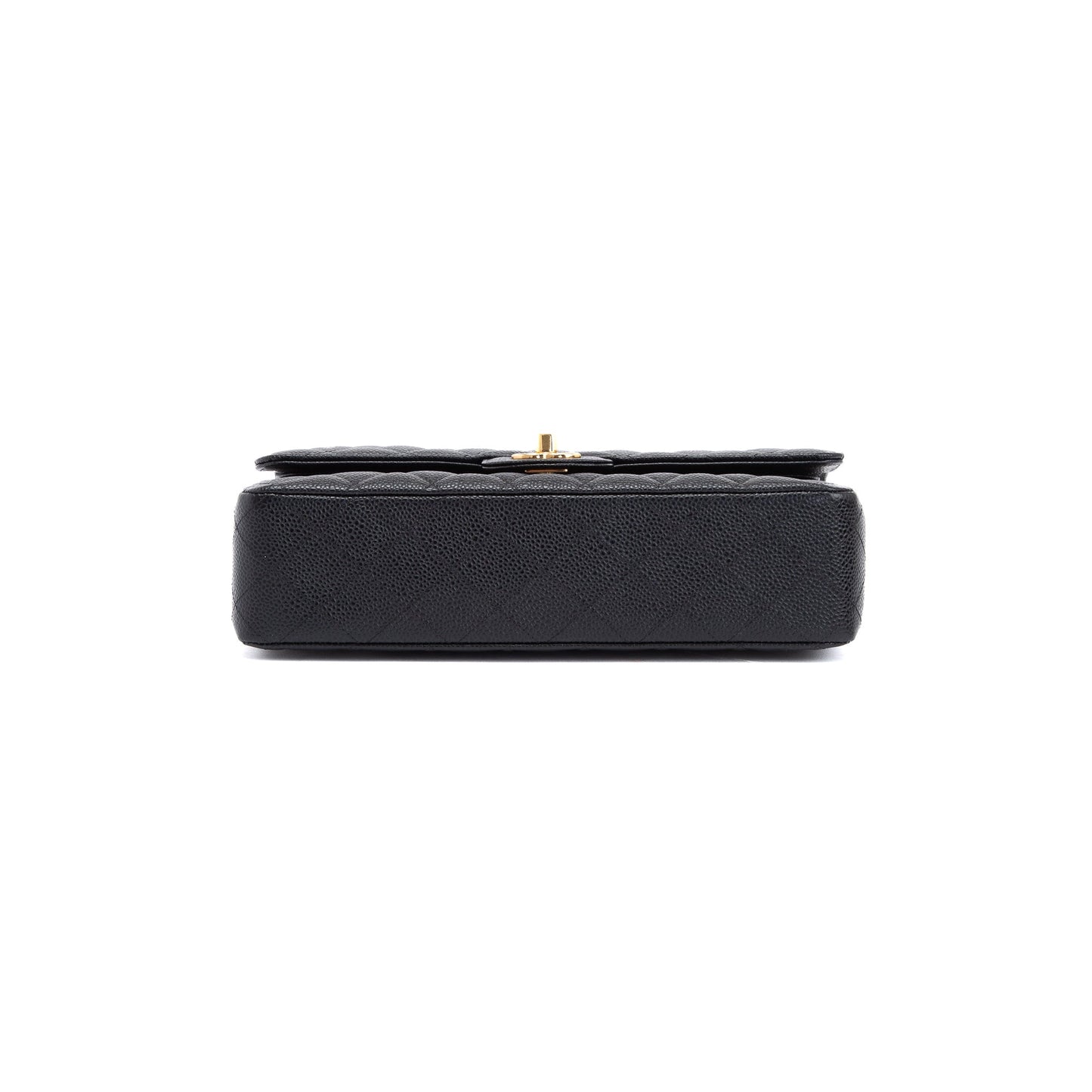 Chanel Black Caviar Classic Medium Double Flap Bag