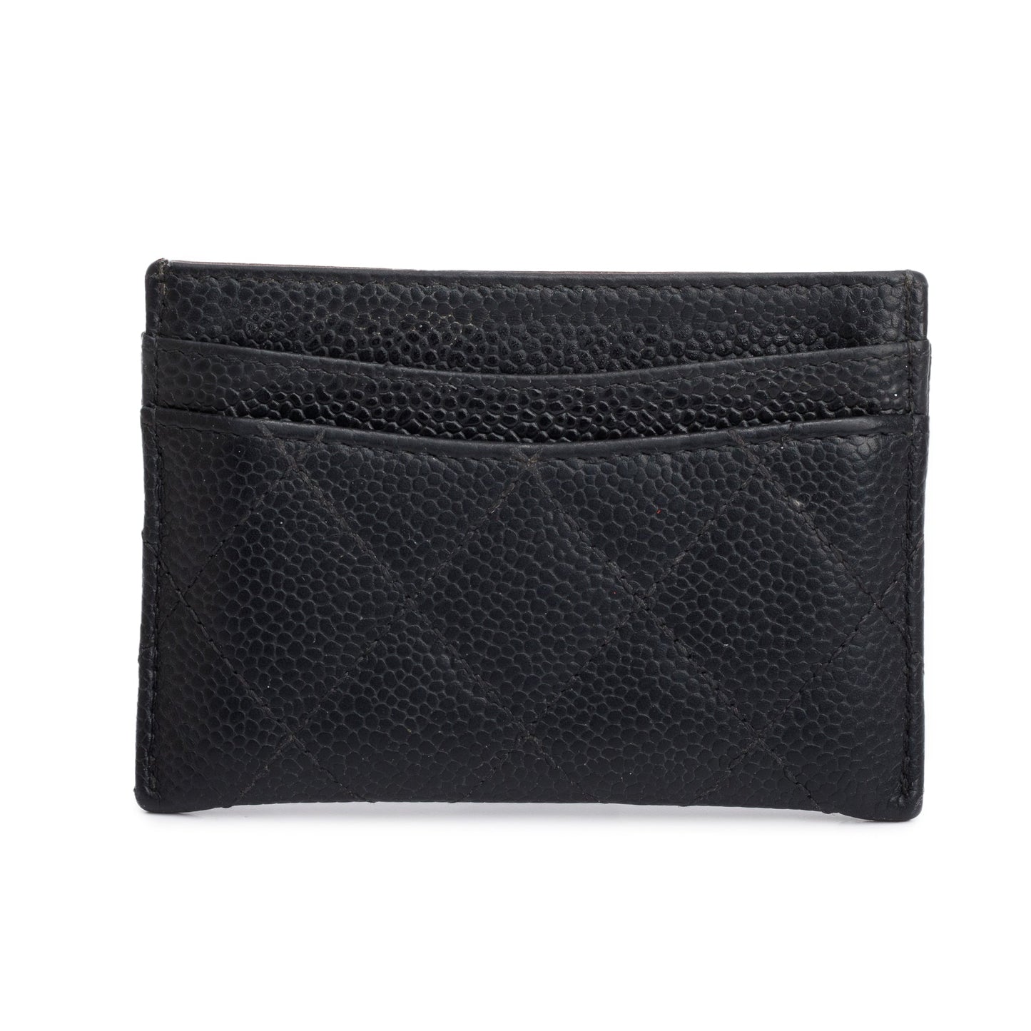 Chanel Black Caviar Leather Classic Card Holder