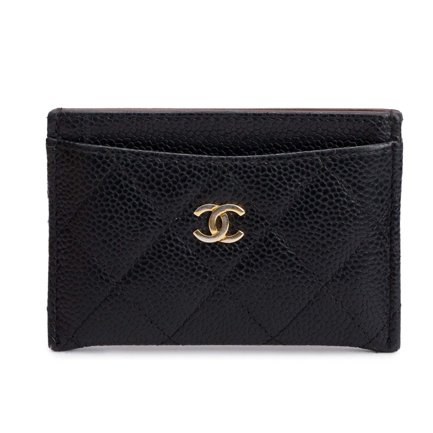 Chanel Black Caviar Leather Classic Card Holder