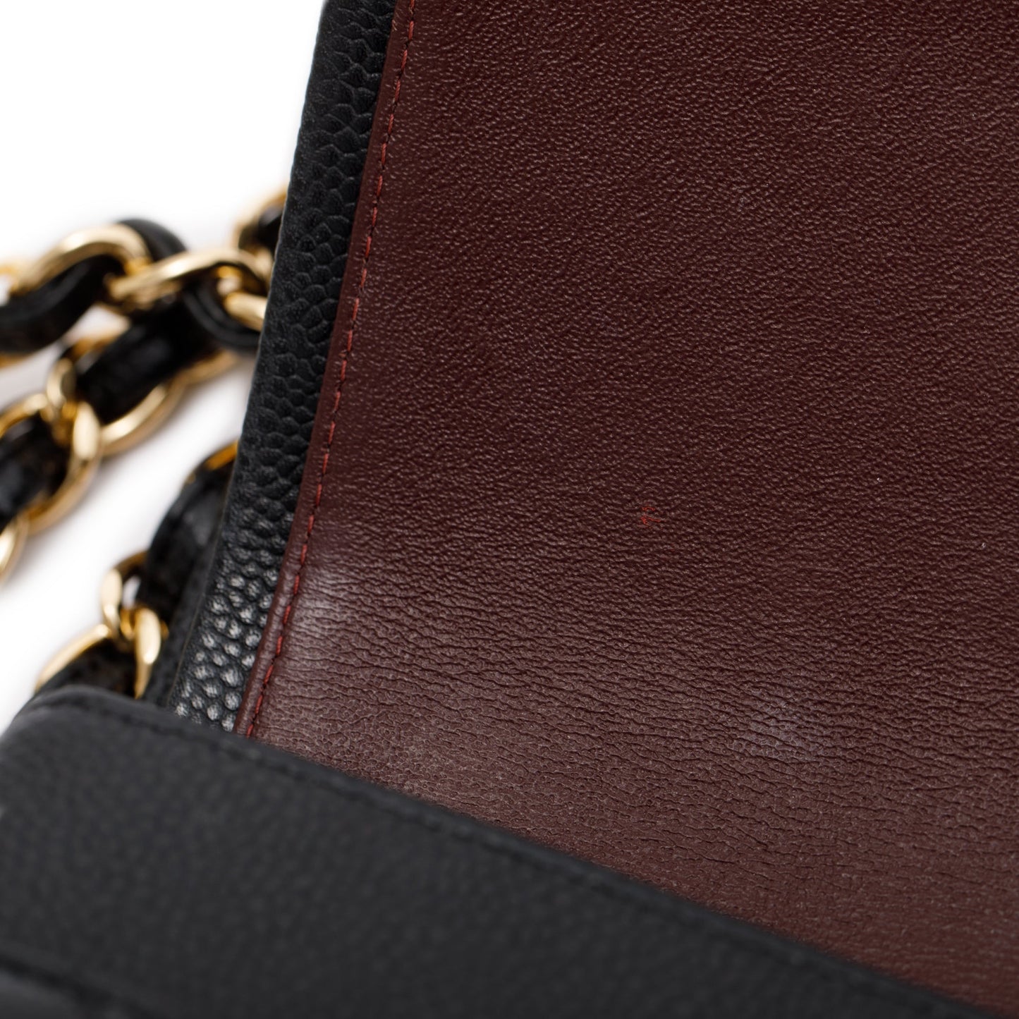 Chanel Black Caviar Leather Classic Jumbo Double Flap Bag