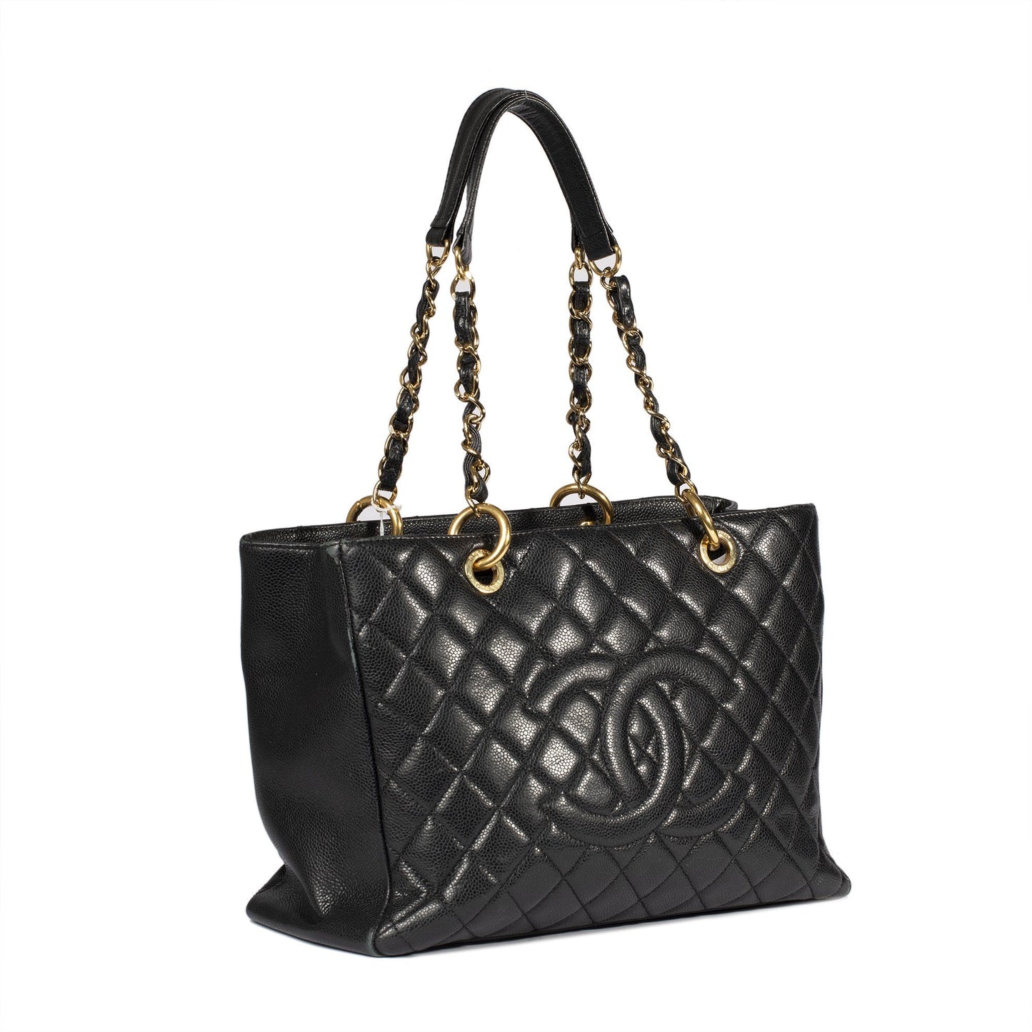 Chanel Black Caviar Leather Grand Shopping Tote (GST)