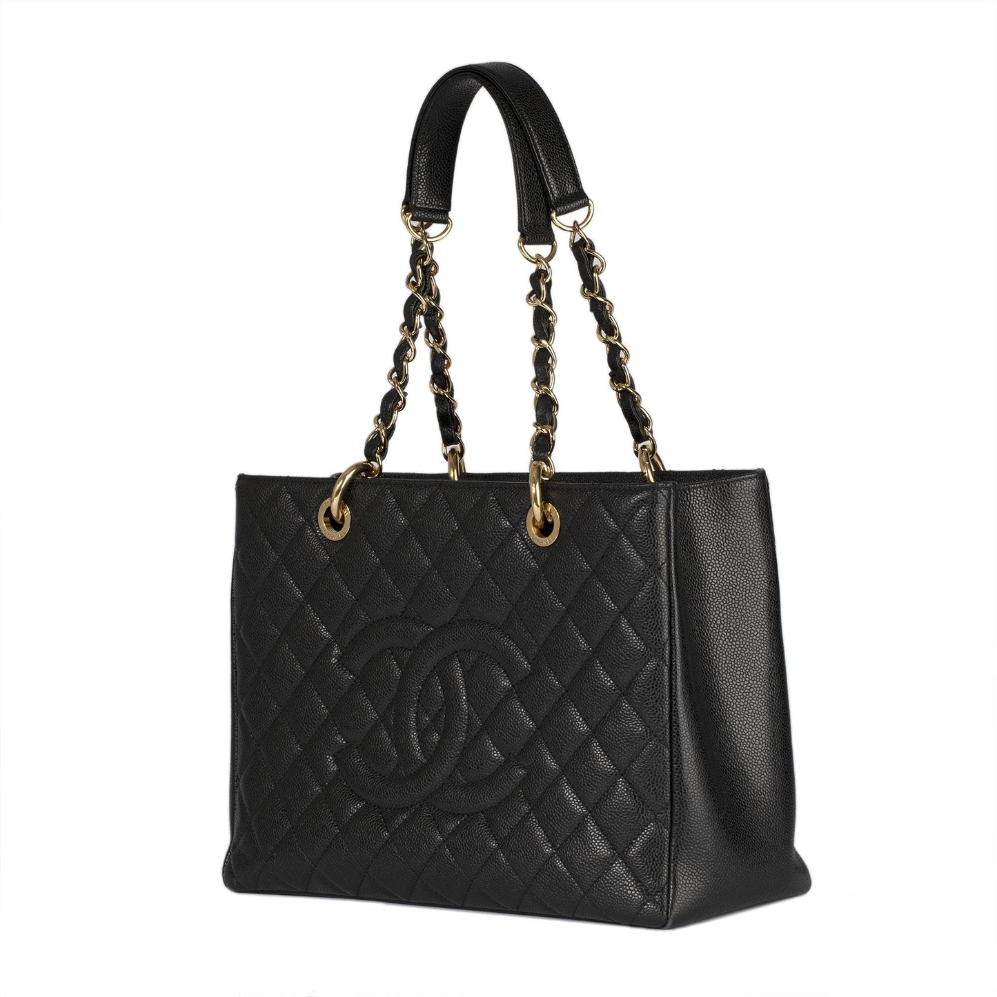 Chanel Black Caviar Leather Grand Shopping Tote (GST)