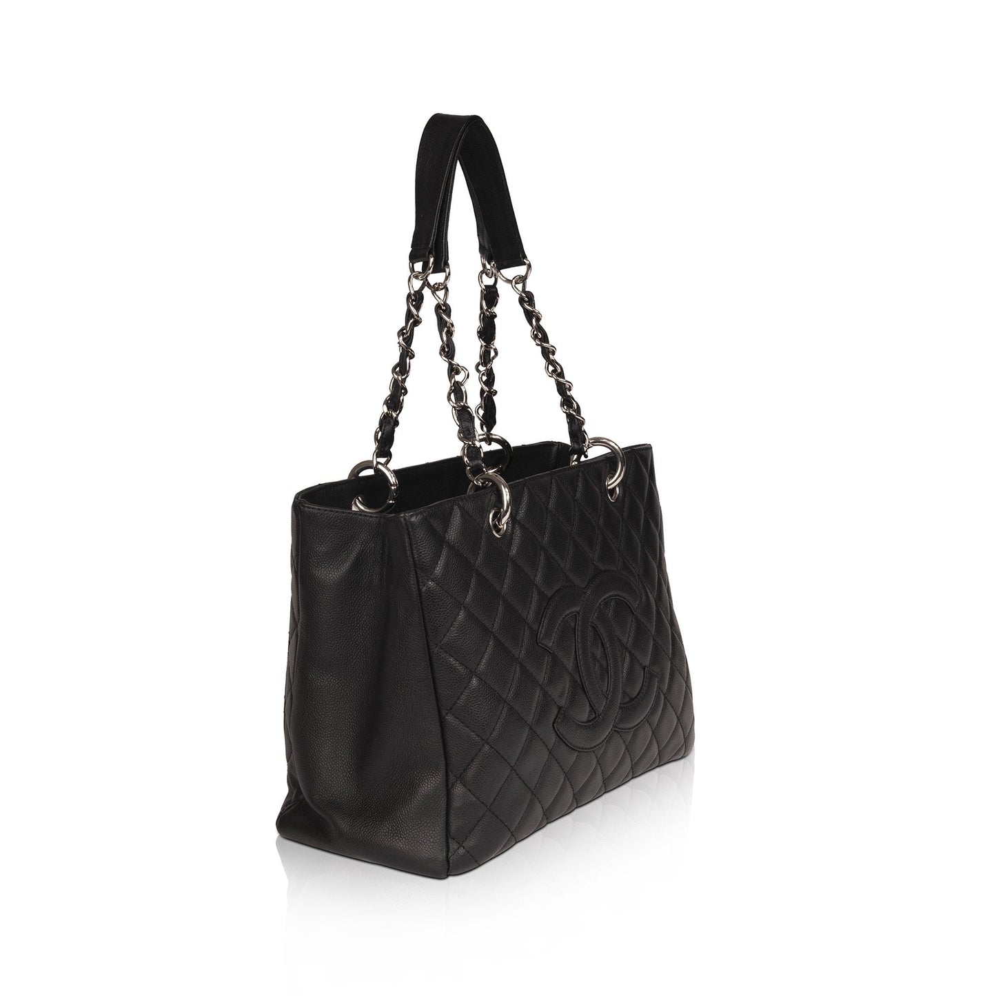 Chanel Black Caviar Leather Grand Shopping Tote (GST)