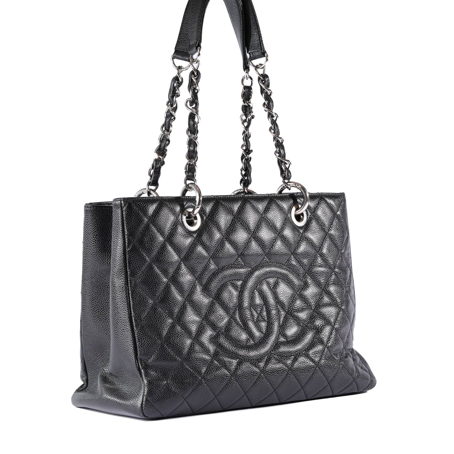 Chanel Black Caviar Leather Grand Shopping Tote (GST)