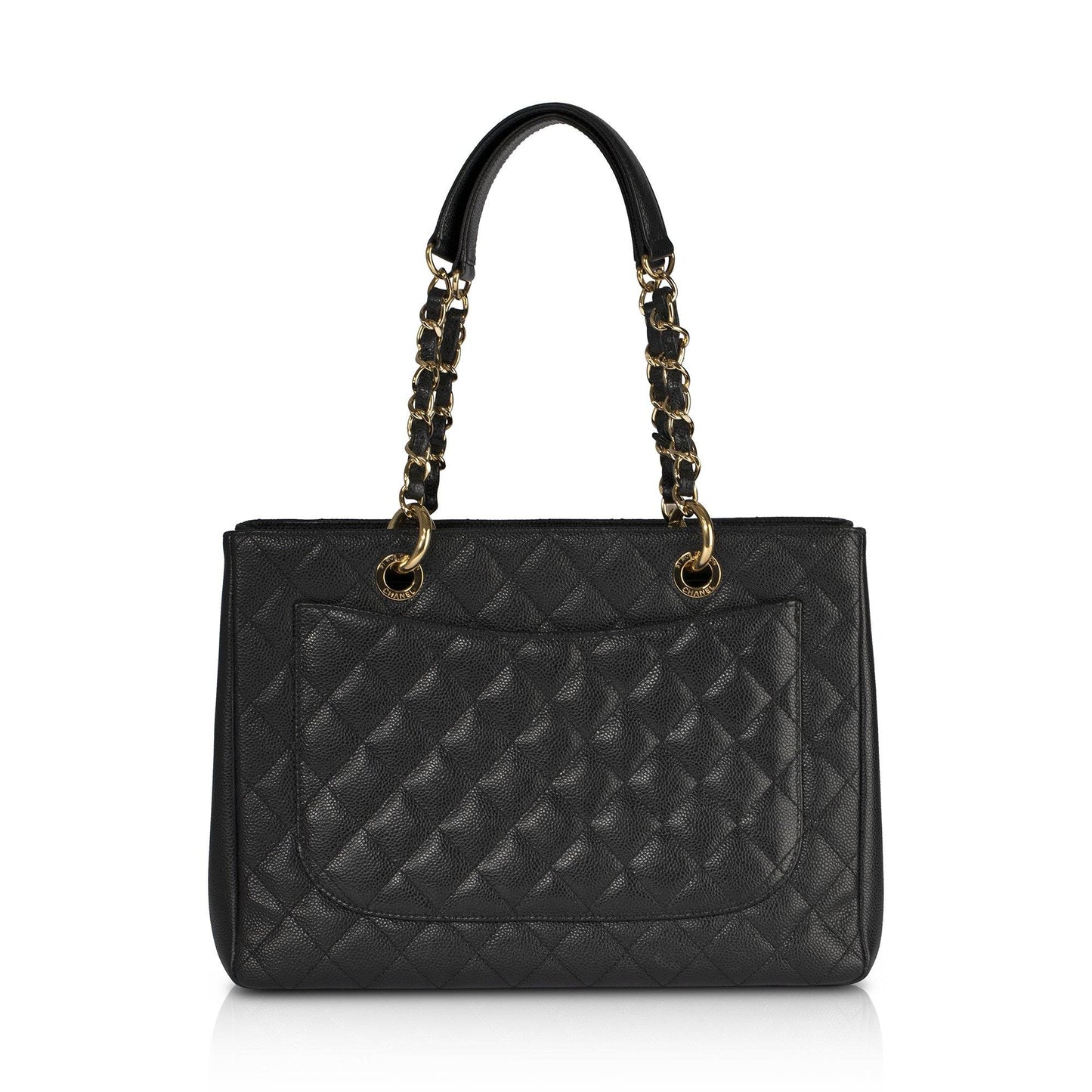 Chanel Black Caviar Leather Grand Shopping Tote (GST)