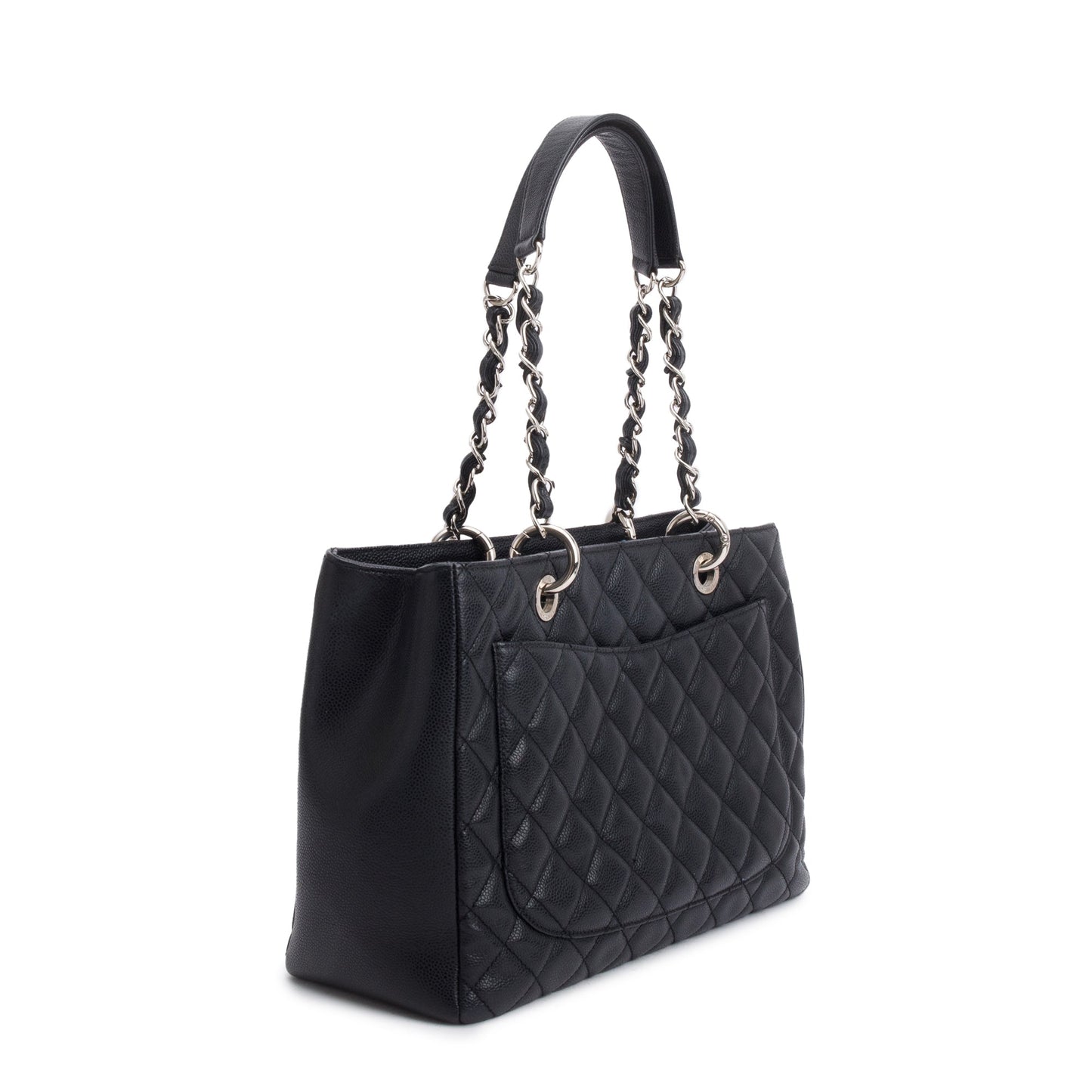 Chanel Black Caviar Leather Grand Shopping Tote (GST)