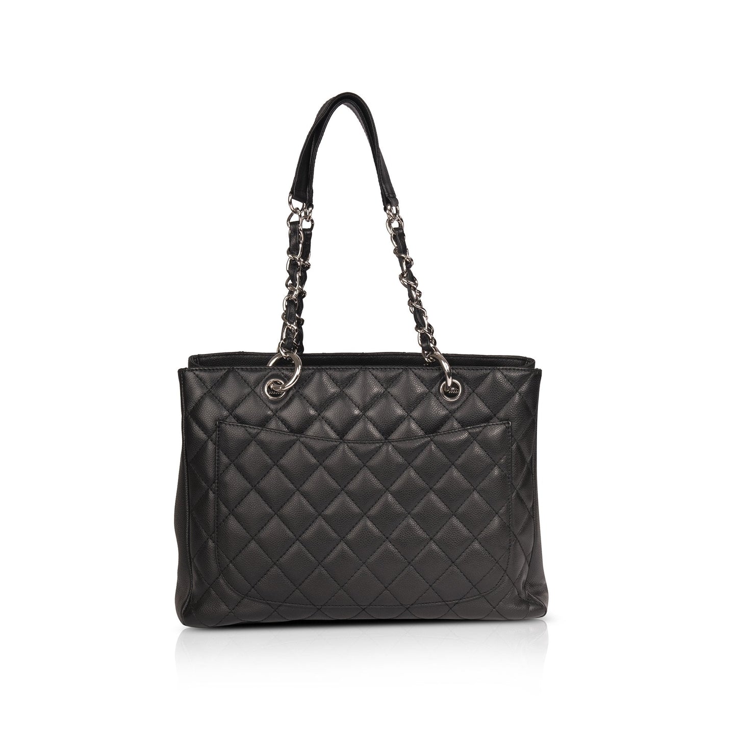 Chanel Black Caviar Leather Grand Shopping Tote (GST)
