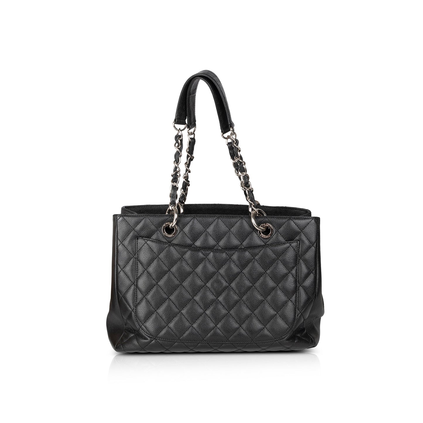 Chanel Black Caviar Leather Grand Shopping Tote (GST)