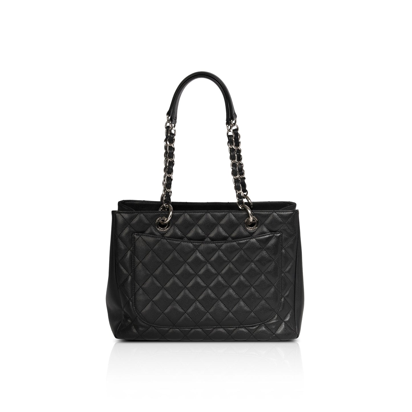 Chanel Black Caviar Leather Grand Shopping Tote (GST)