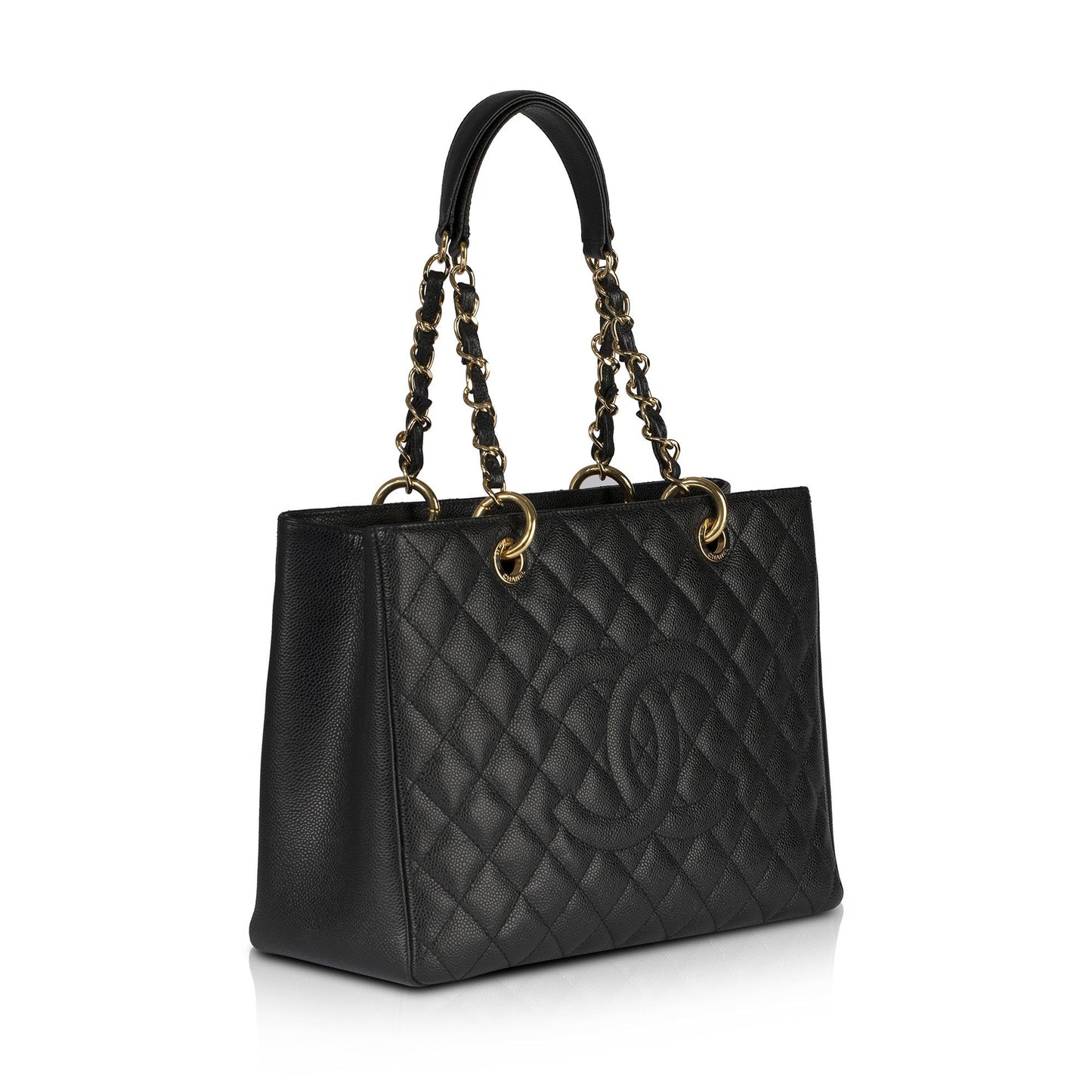 Chanel Black Caviar Leather Grand Shopping Tote (GST)