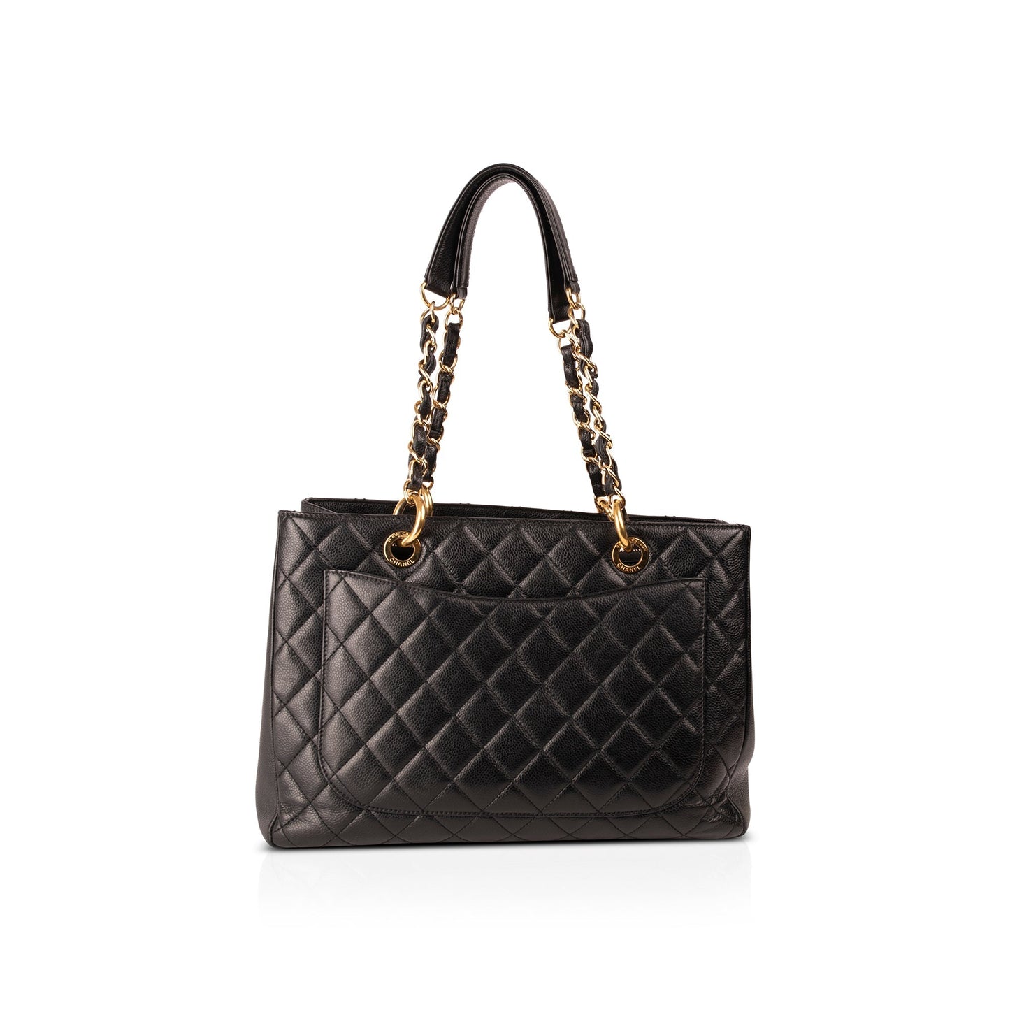 Chanel Black Caviar Leather Grand Shopping Tote (GST)