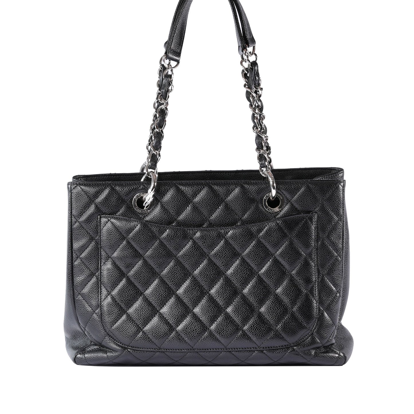 Chanel Black Caviar Leather Grand Shopping Tote (GST)