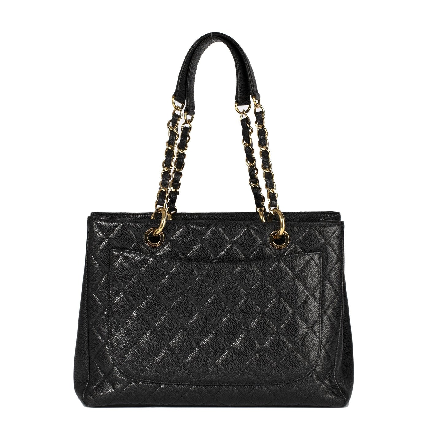 Chanel Black Caviar Leather Grand Shopping Tote (GST)