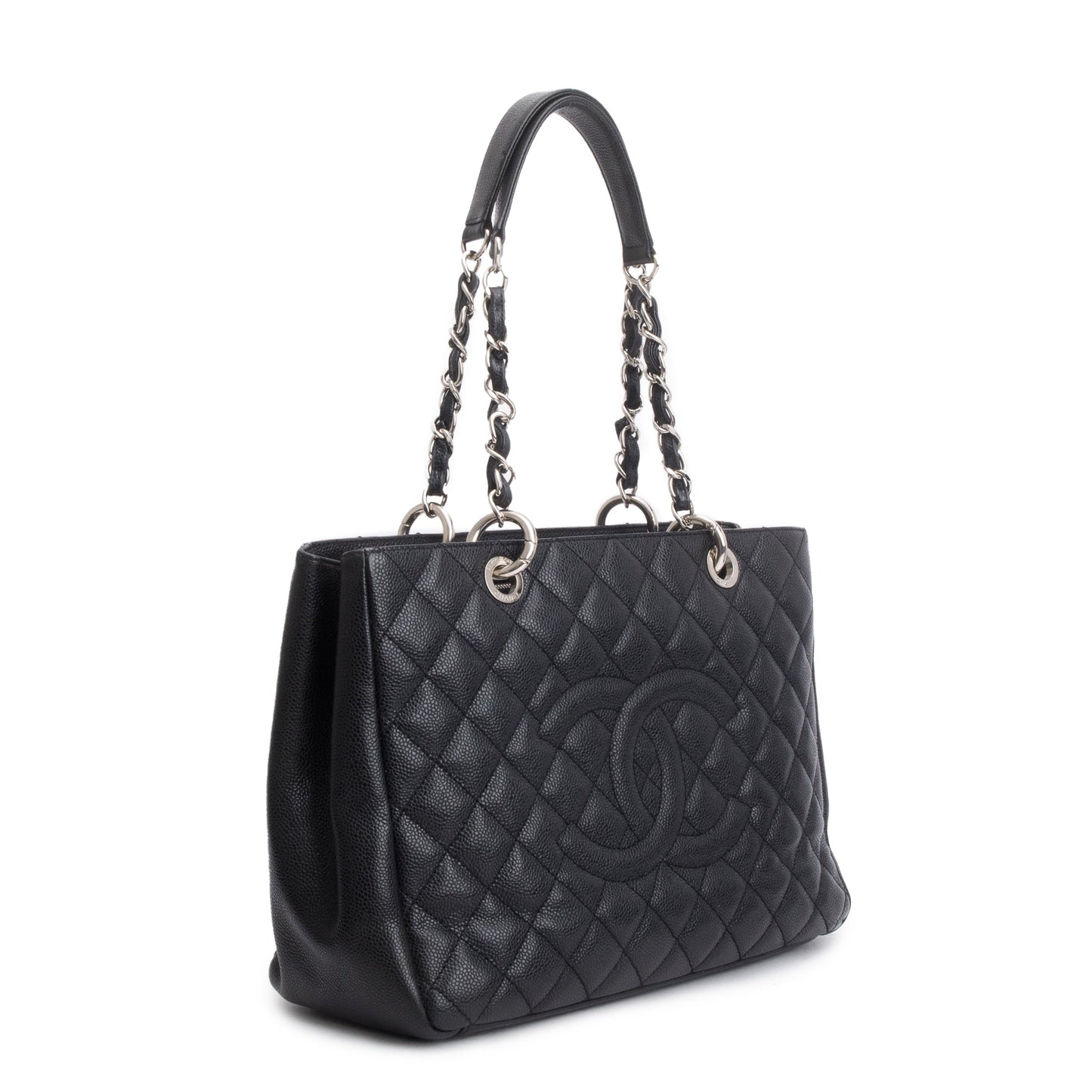 Chanel Black Caviar Leather Grand Shopping Tote (GST)