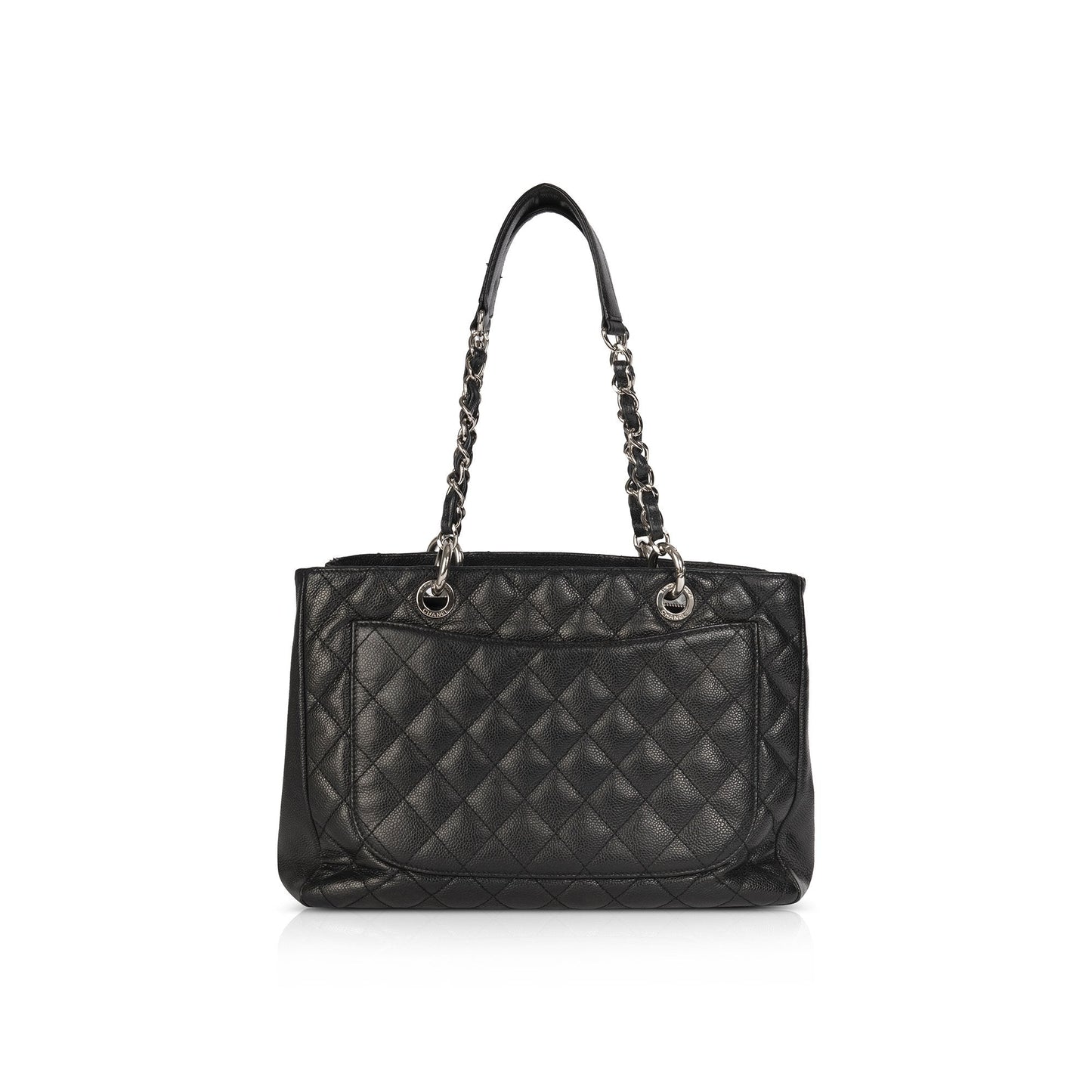 Chanel Black Caviar Leather Grand Shopping Tote (GST)