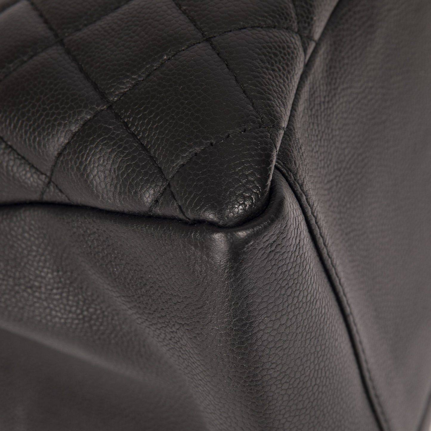 Chanel Black Caviar Leather Grand Shopping Tote (GST)