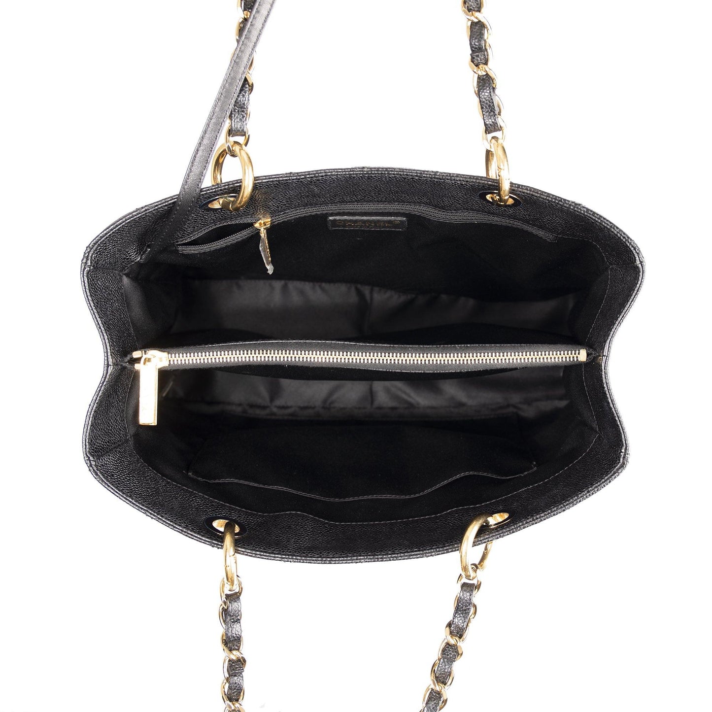 Chanel Black Caviar Leather Grand Shopping Tote (GST)