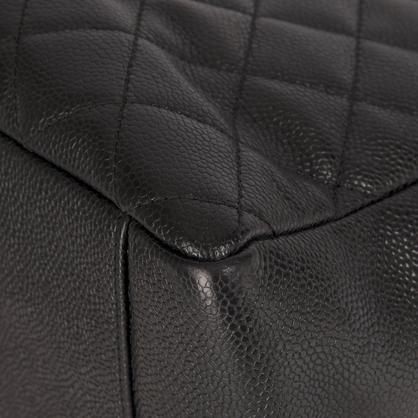 Chanel Black Caviar Leather Grand Shopping Tote (GST)