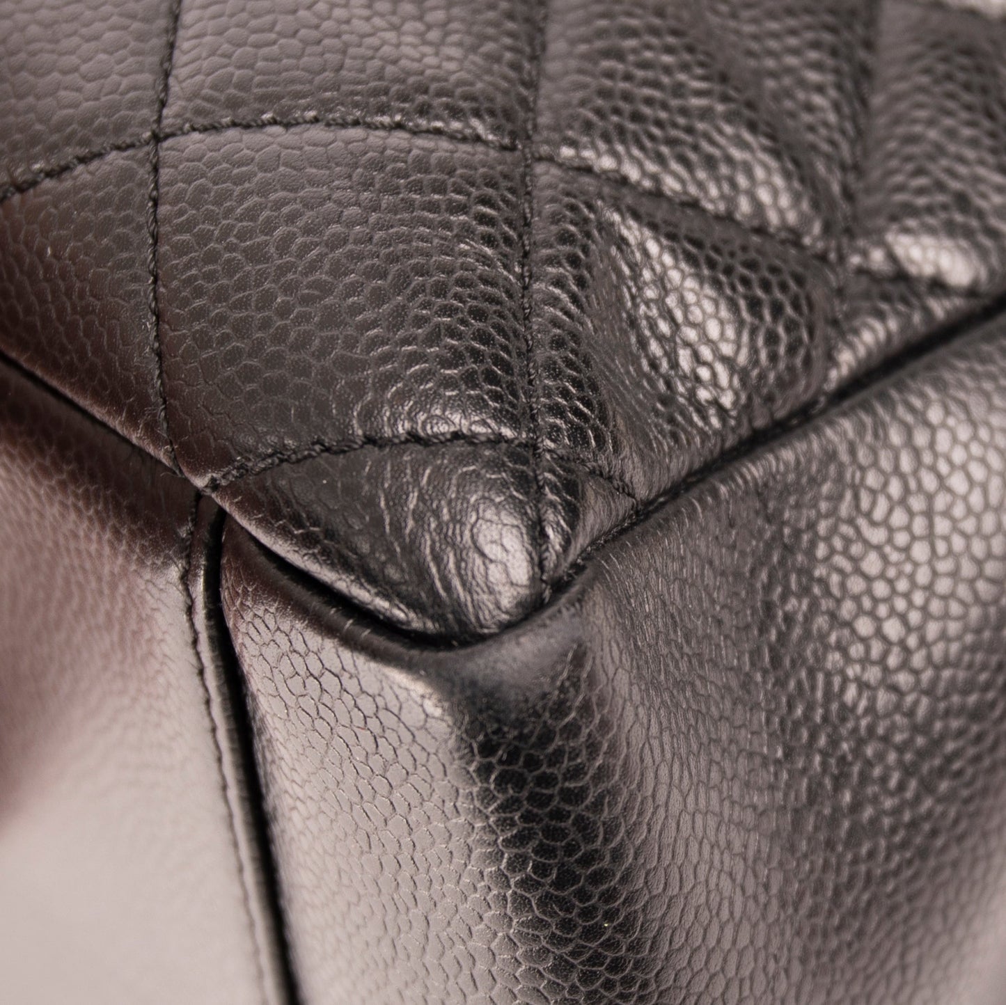 Chanel Black Caviar Leather Grand Shopping Tote (GST)