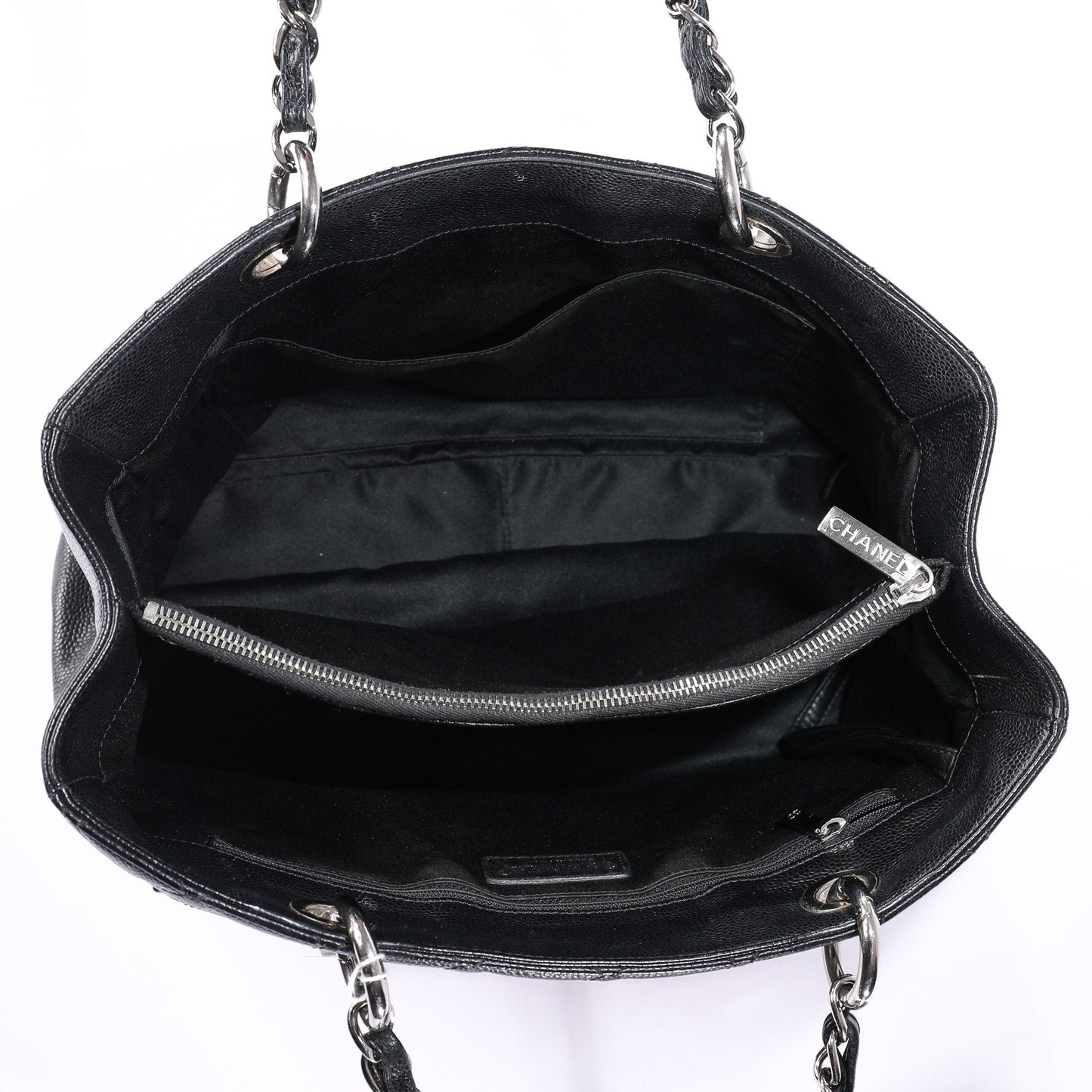 Chanel Black Caviar Leather Grand Shopping Tote (GST)