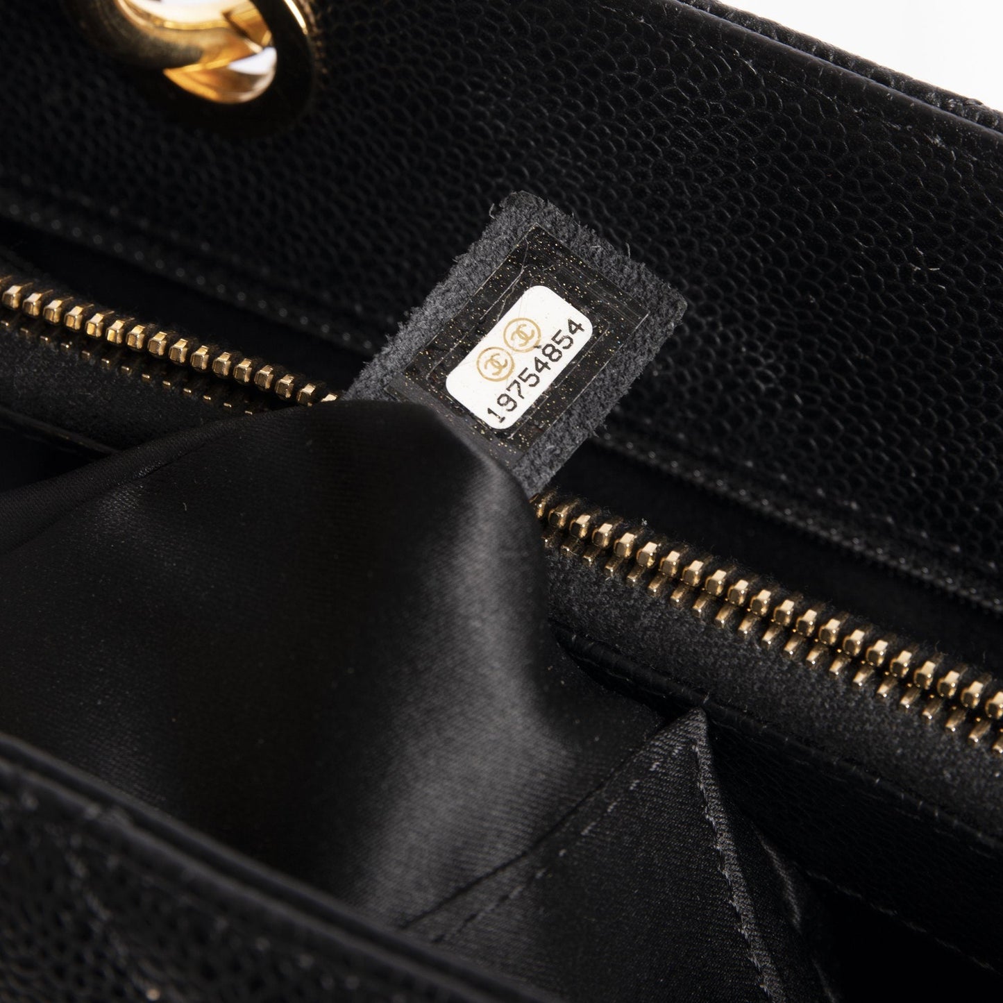 Chanel Black Caviar Leather Grand Shopping Tote (GST)