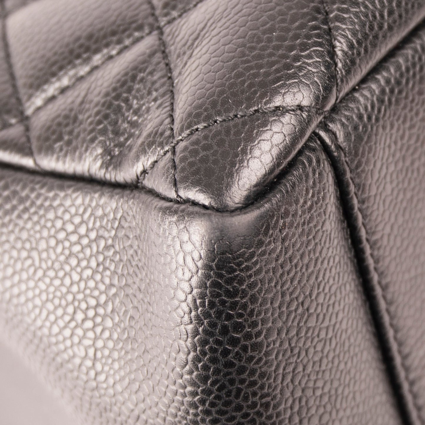 Chanel Black Caviar Leather Grand Shopping Tote (GST)