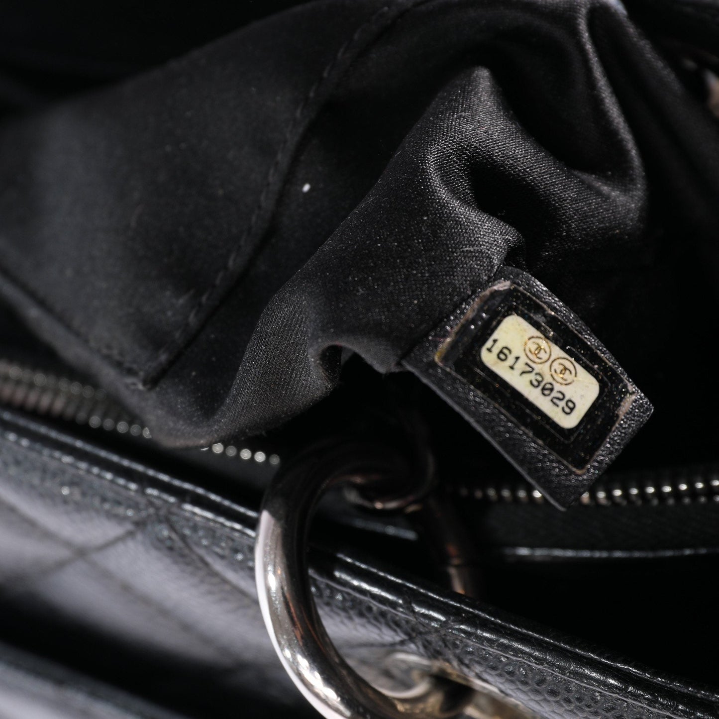 Chanel Black Caviar Leather Grand Shopping Tote (GST)