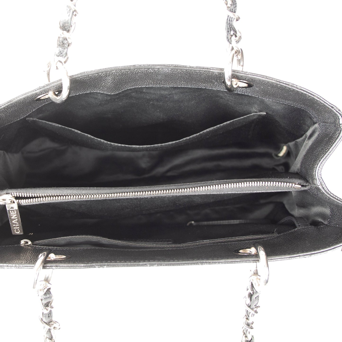 Chanel Black Caviar Leather Grand Shopping Tote (GST)