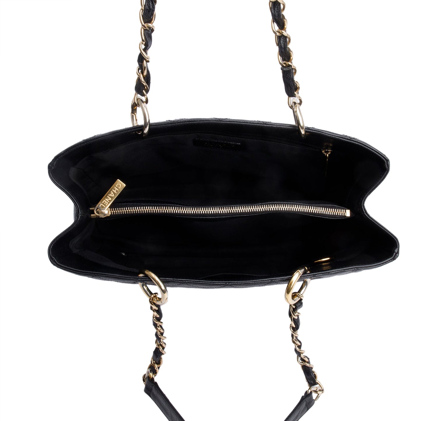 Chanel Black Caviar Leather Grand Shopping Tote (GST)