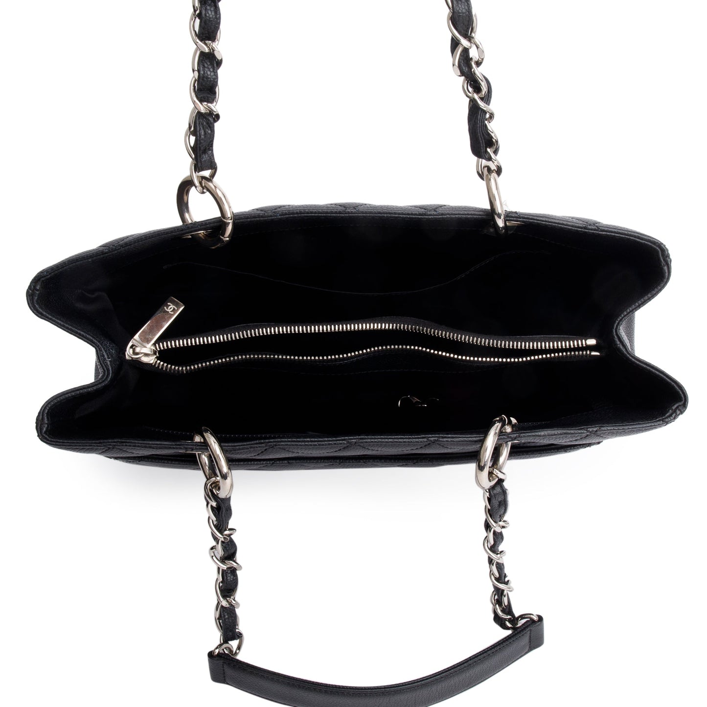 Chanel Black Caviar Leather Grand Shopping Tote (GST)