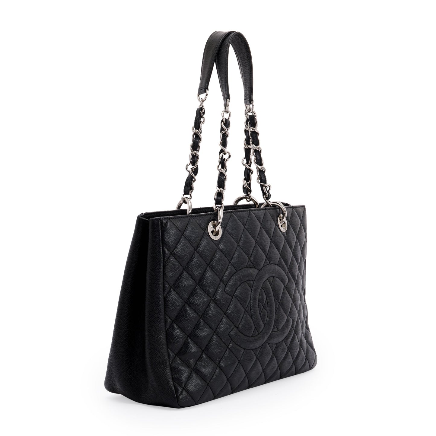 Chanel Black Caviar Leather Grand Shopping Tote (GST)
