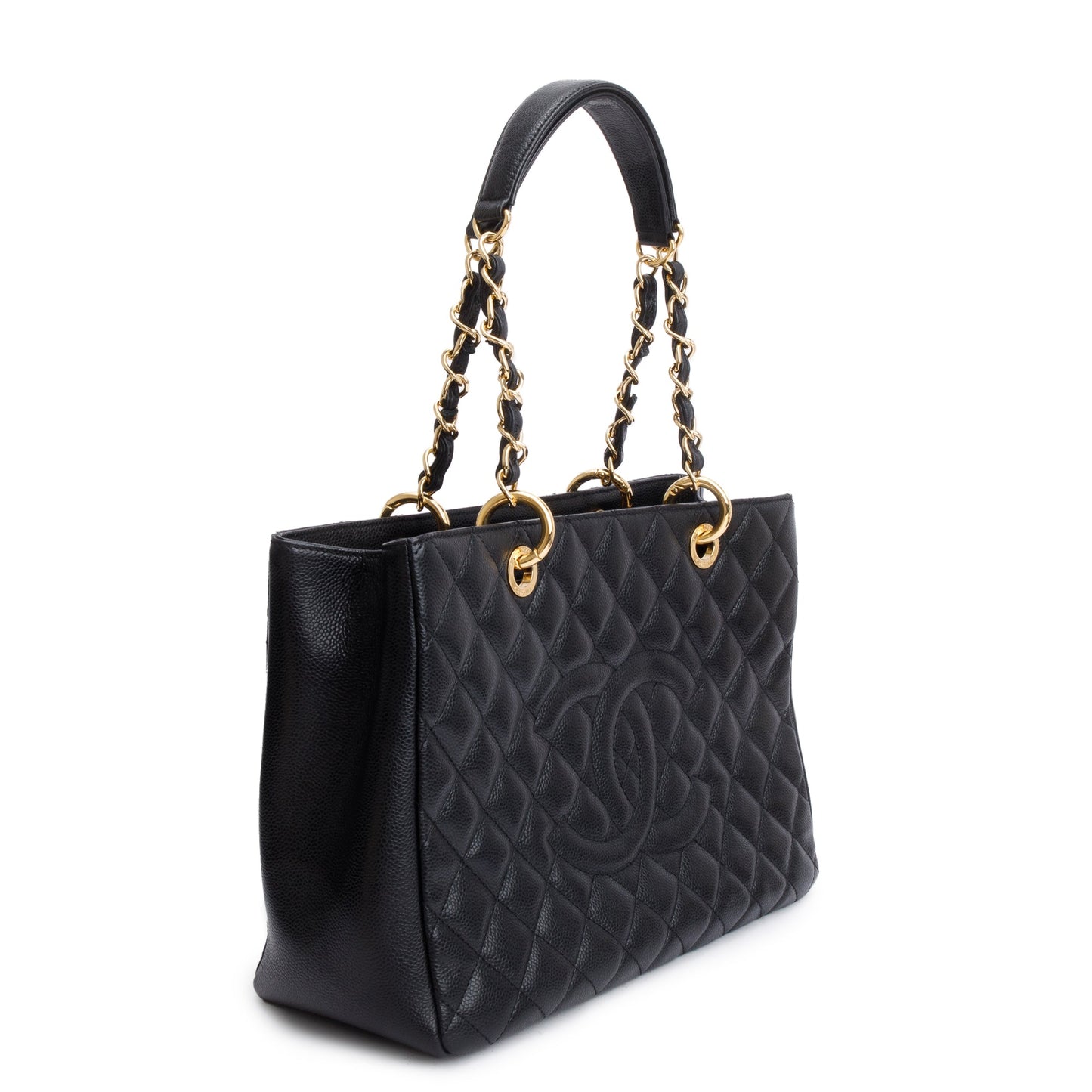 Chanel Black Caviar Leather Grand Shopping Tote (GST)