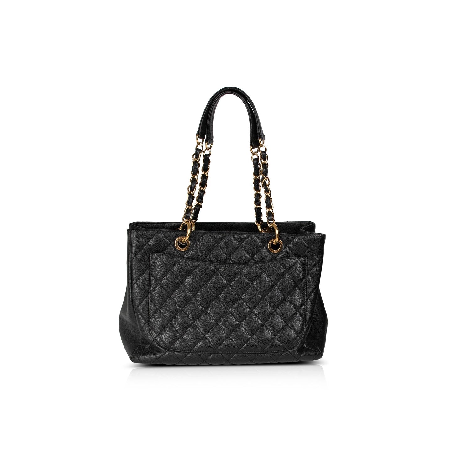 Chanel Black Caviar Leather Grand Shopping Tote (GST)