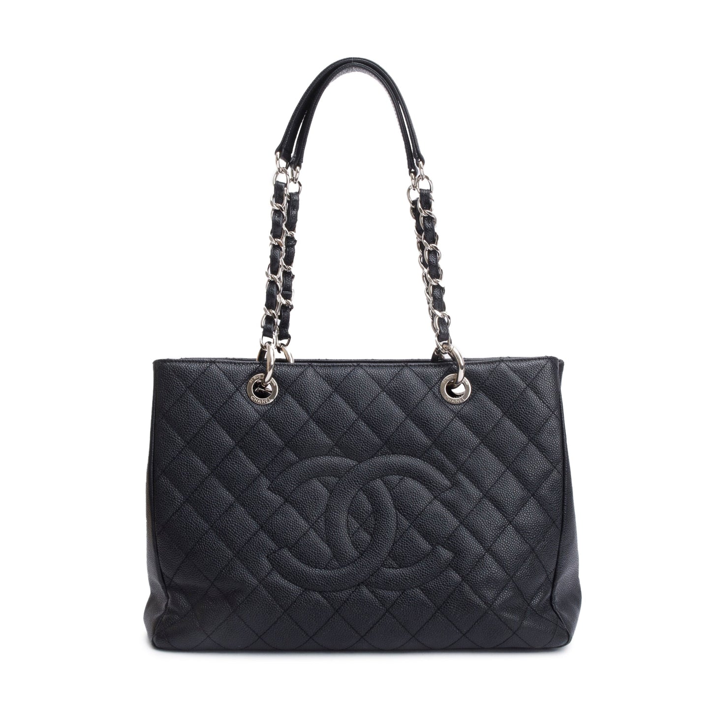 Chanel Black Caviar Leather Grand Shopping Tote (GST)