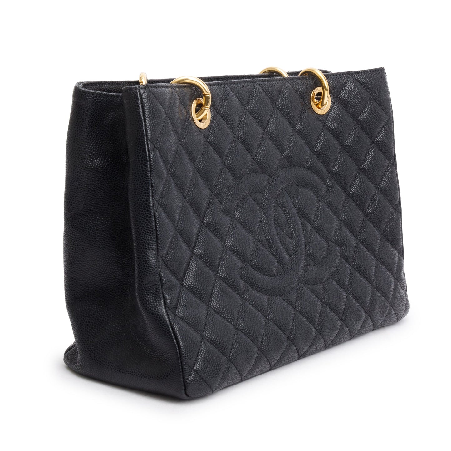 Chanel Black Caviar Leather Grand Shopping Tote (GST)